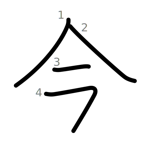 今の書き順