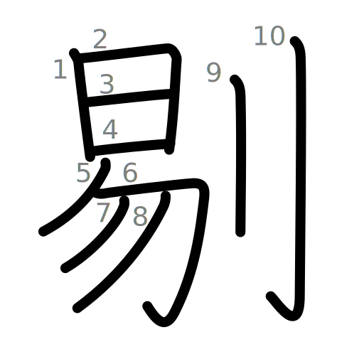 剔の書き順
