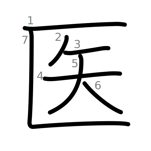 医の書き順