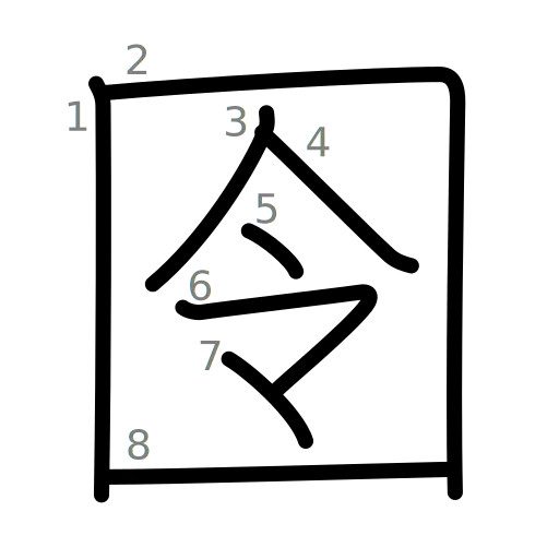 囹の書き順