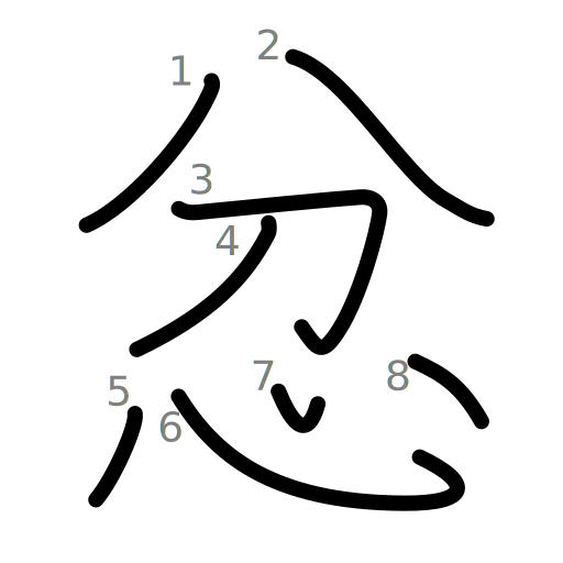 忿の書き順