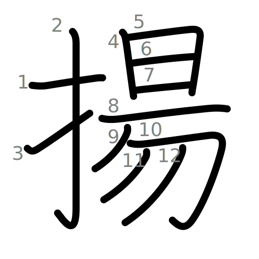 揚の書き順