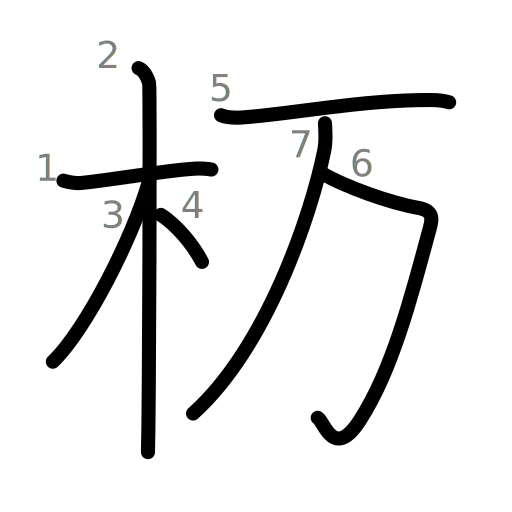 杤の書き順