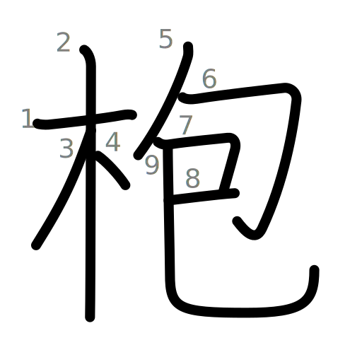 枹の書き順