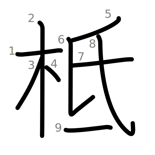 柢の書き順