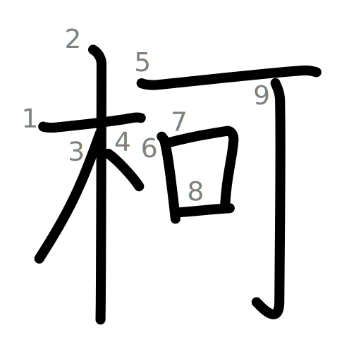 柯の書き順