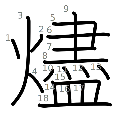 燼の書き順