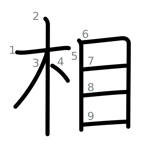 相の書き順