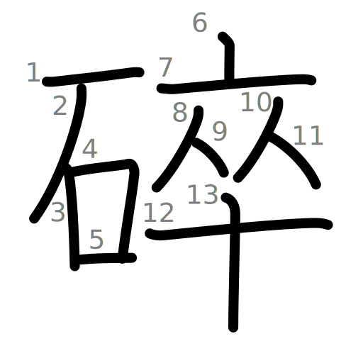 碎の書き順