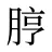 脝