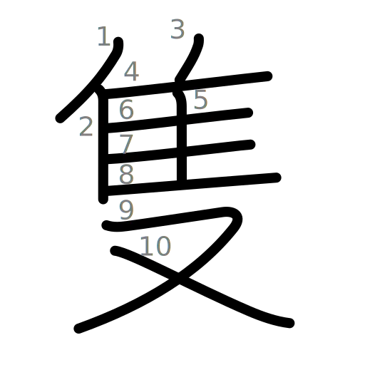 隻の書き順